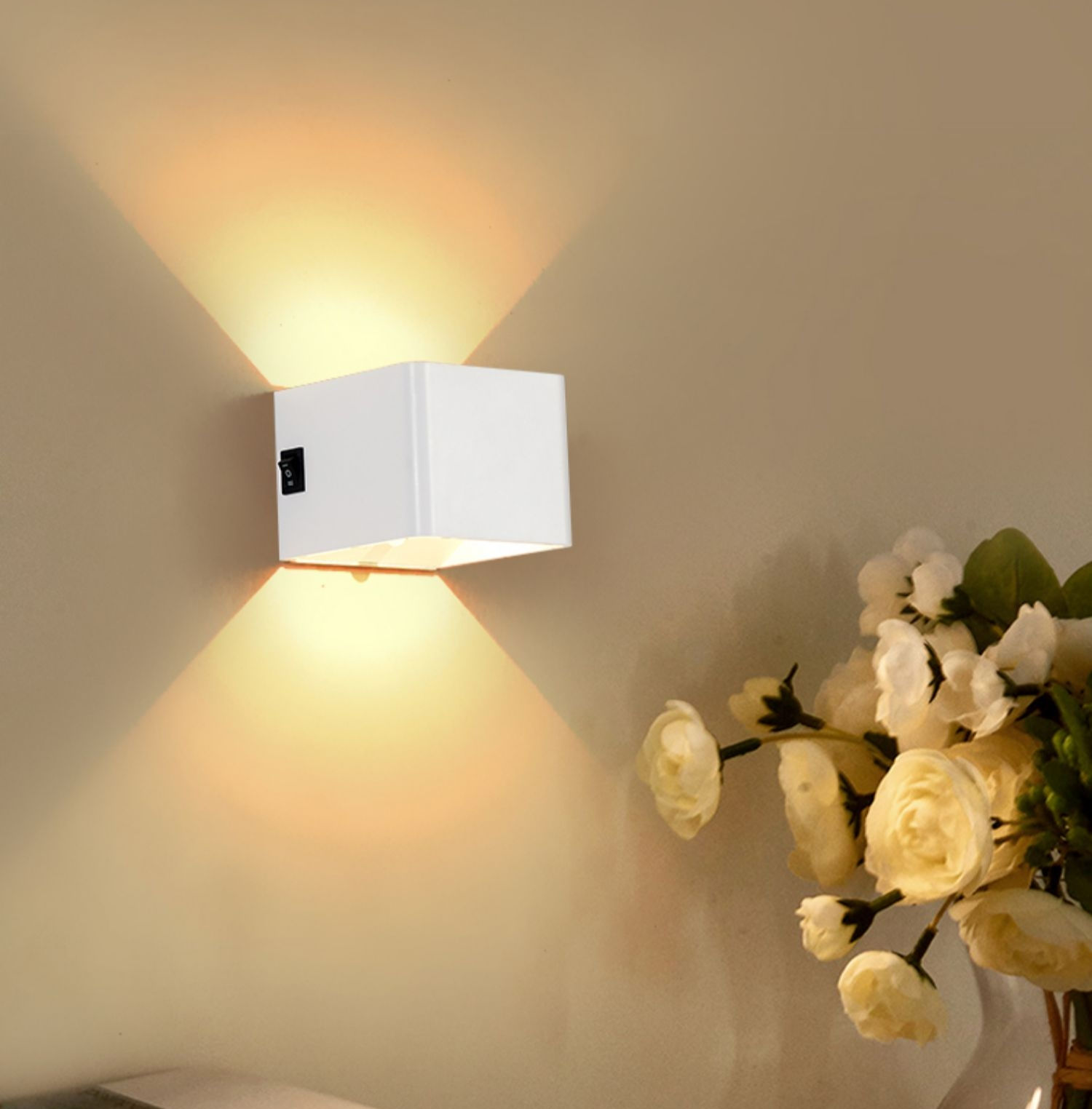 2023 USB Aufladbare Wand Lichter Hause Innen Motion Sensor Beleuchtung Schlafzimmer Nacht Lampe Korridor Treppe Dekor Lichter Wand Lampe