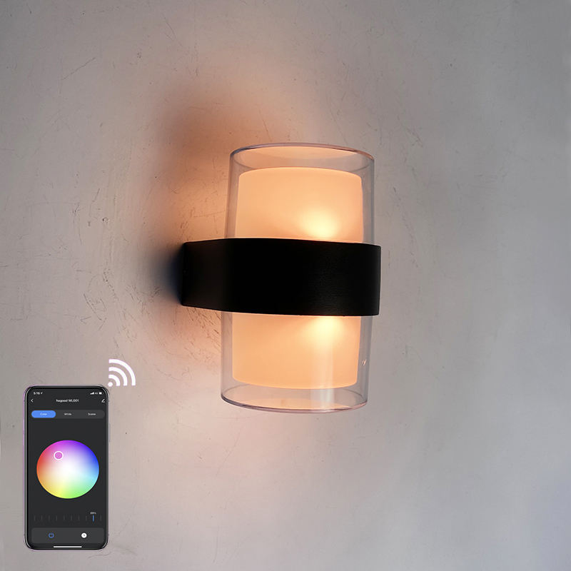 Lámpara de pared inteligente con control de aplicaciones 