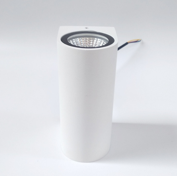 Lámpara de pared impermeable de doble cabezal de columna de 12W lámpara de noche única lámpara de pared impermeable IP65 para decoración de jardín