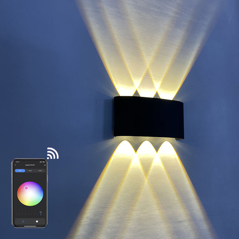lumières contrôlées par l'application