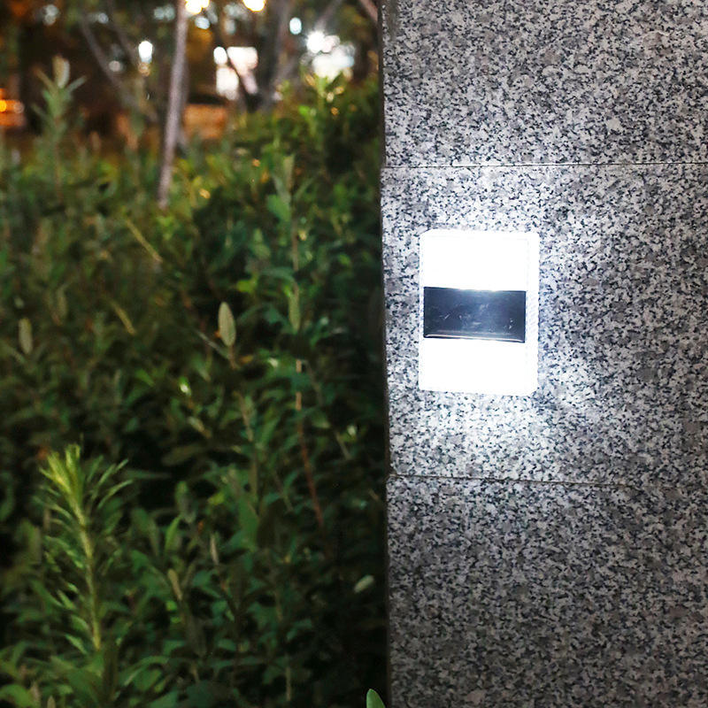 6LED Solar Transparent Wand Lampe Nachtlicht Outdoor IP65 Wasserdichte Licht für Home Dekoration Hof Licht