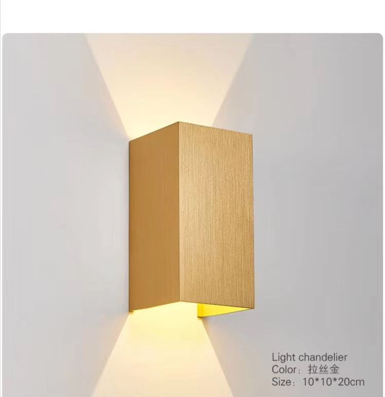 12W LED-Wandleuchte außerhalb LED-Wandleuchte IP65 wasserdicht quadratische Metallschottleuchten Außenwandleuchte Cool