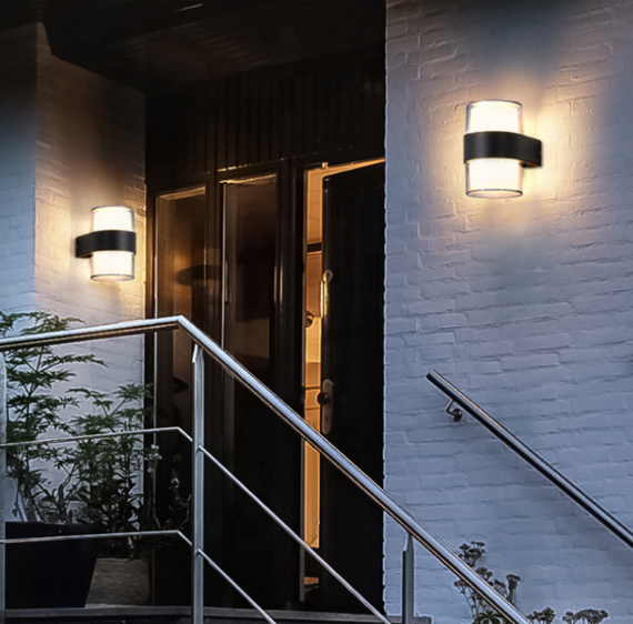 LED-Solarlampe, Wegtreppe, wasserdichte Wandleuchte für den Außenbereich