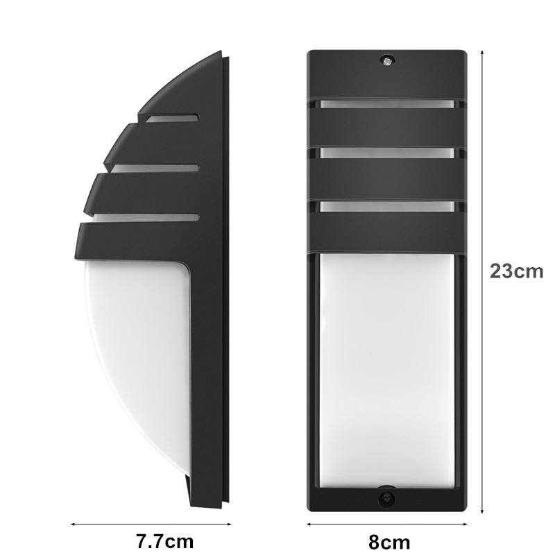 Luz LED de pared IP65, valla de jardín impermeable para exteriores, lámpara de pared de moda para interiores de aluminio para dormitorio, mesita de noche, sala de estar, escaleras