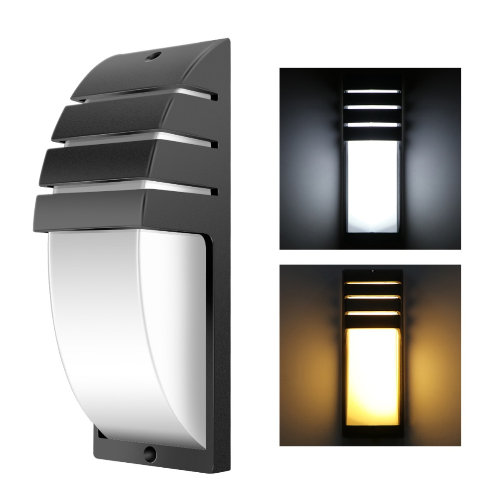 Luz LED de pared IP65, valla de jardín impermeable para exteriores, lámpara de pared de moda para interiores de aluminio para dormitorio, mesita de noche, sala de estar, escaleras
