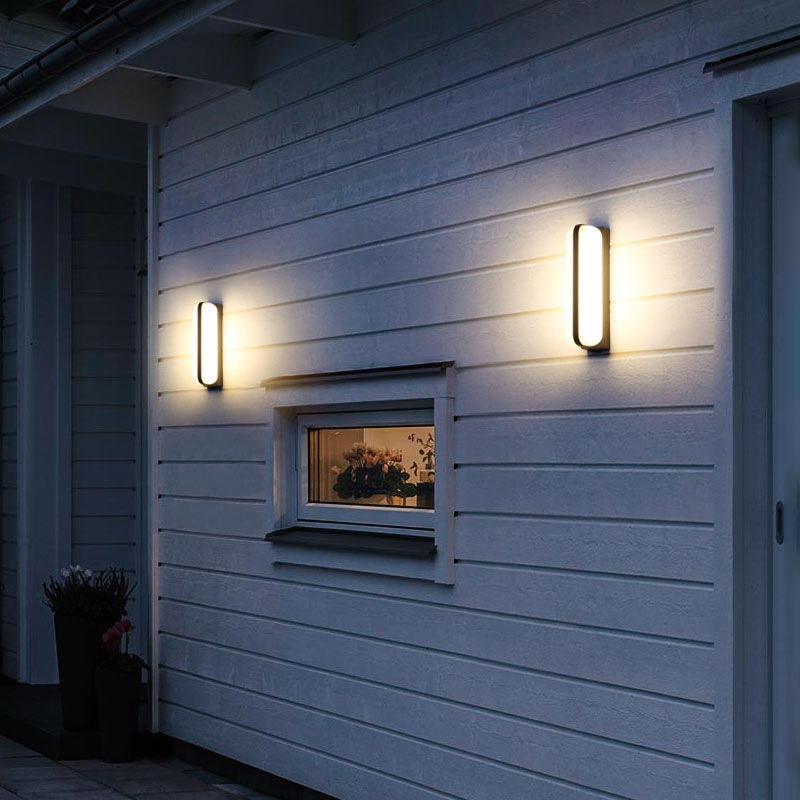 Moderne, minimalistische LED-Wandleuchte aus Acryl, wasserdicht, IP65, für drinnen und draußen, für AC85-265V, Gartenbeleuchtung, Balkonleuchten
