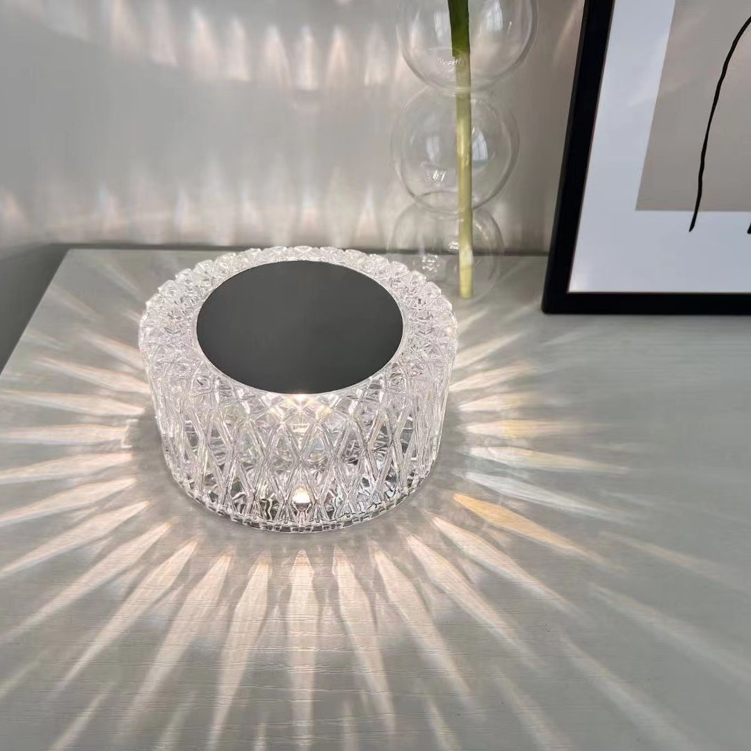 Lámpara de cristal romántica