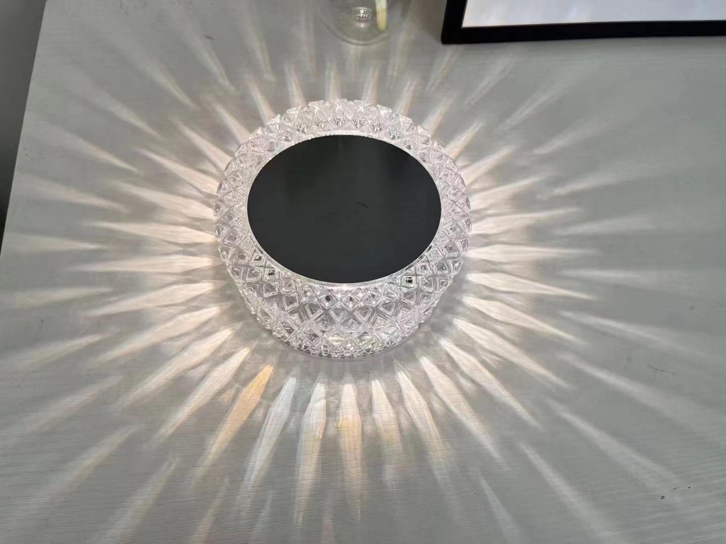 Lámpara de cristal romántica