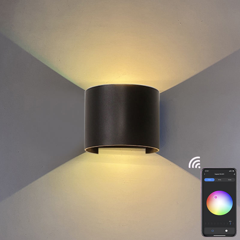 Lámpara de pared inteligente con control de aplicaciones 