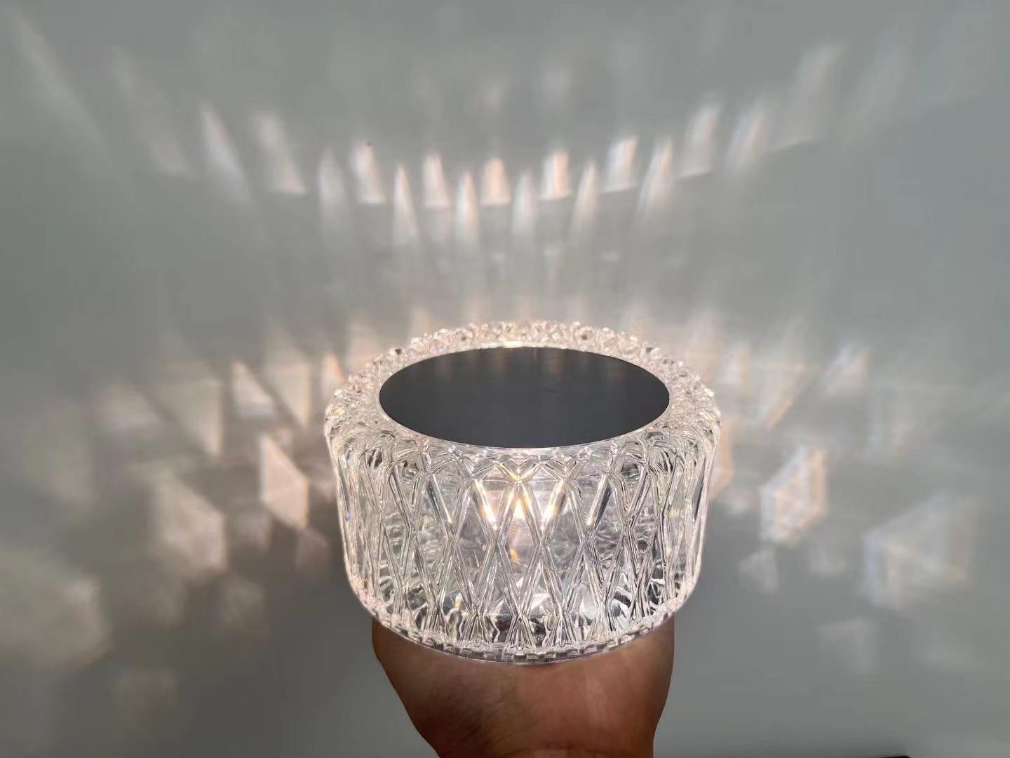 Lámpara de cristal romántica