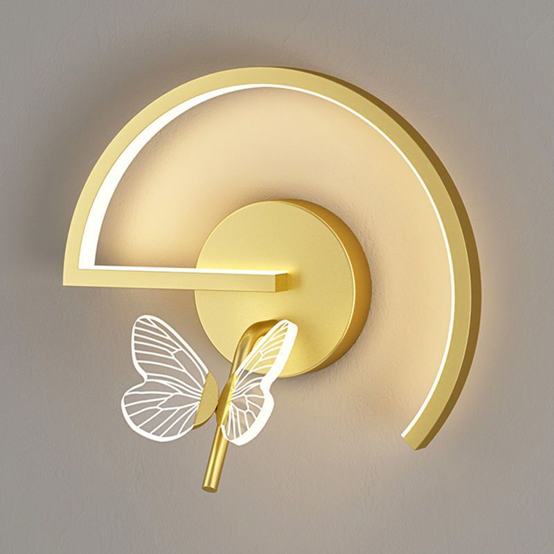 Schmetterling Wand Lampe Luxus Schlafzimmer Nacht Moderne Minimalistischen Wohnzimmer Hintergrund Nordic Kreative Gang Korridor TV Innen