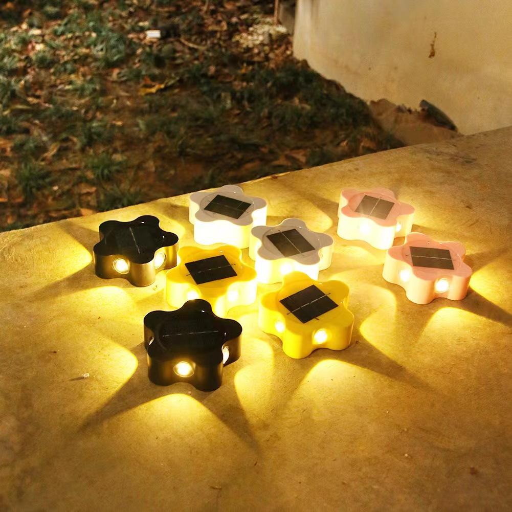 Forma de flor de lámpara solar