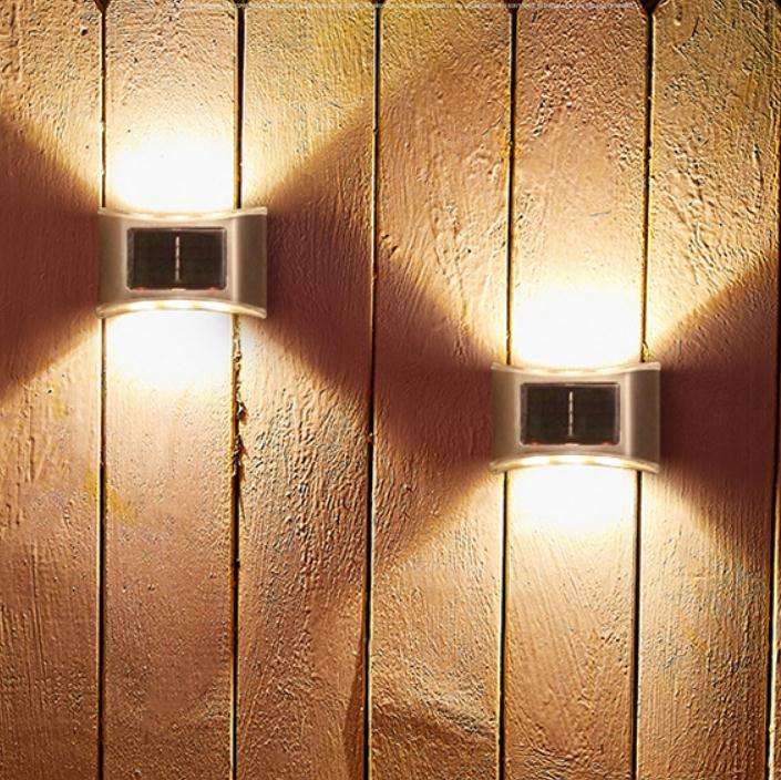 Neue 6LED Solar Lampe IP65 Wasserdichte Outdoor Lampe Hof Wand Lampe für Garten Villa Dekoration