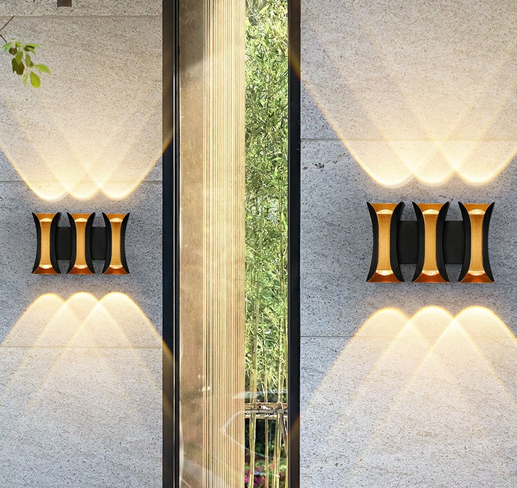 Garten-Glas-Wandlampen, Außenleuchte, Retro-IP65-wasserdichte LED für Haus, Veranda, Korridor, Gateway und Tor, Terrasse