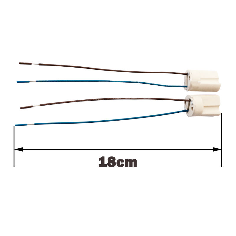 Base della lampada a LED G9 di alta qualità 250V 2A 18cm Portalampada alogeno tipo G9 in ceramica per lampadina a LED G9