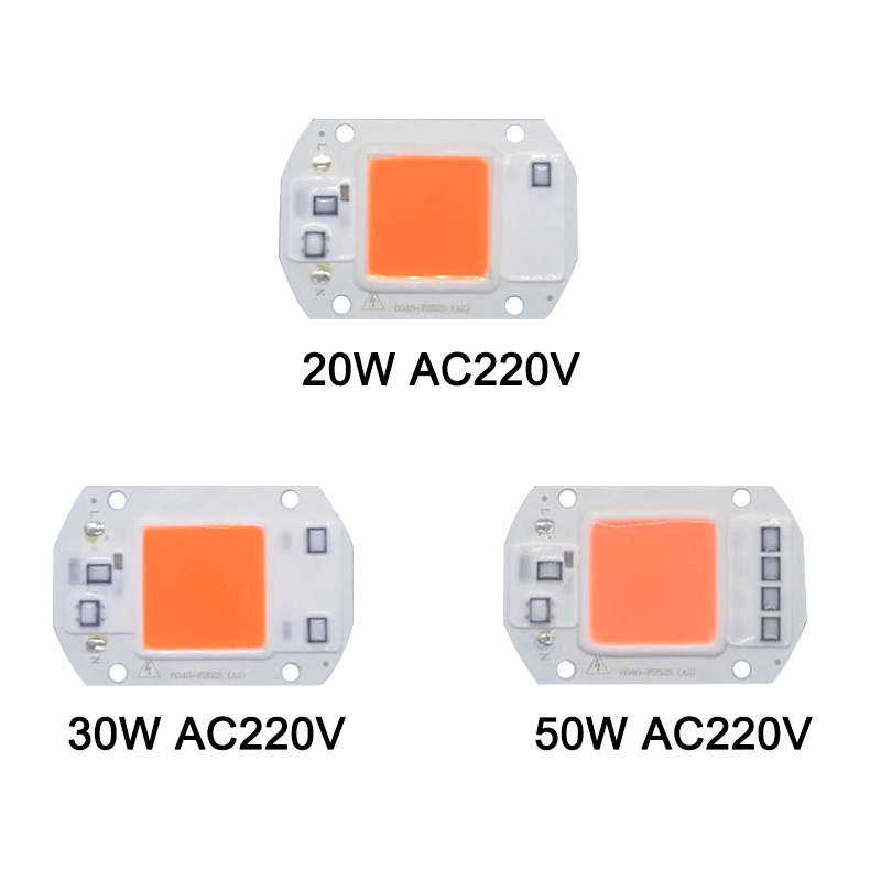 Chip di coltivazione a led per interni ad alta potenza 20W 30W 50W per l'illuminazione della crescita delle piante
