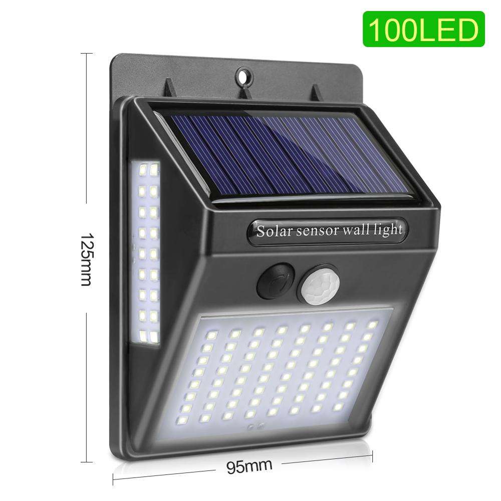 aplique de pared solar al aire libre