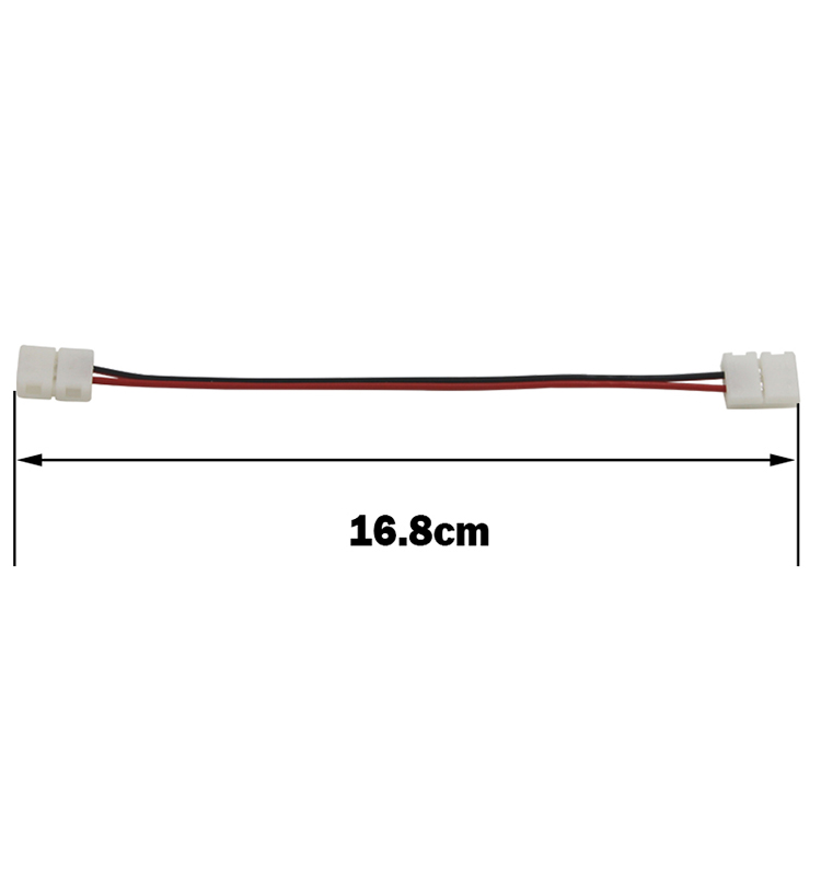 Doppelter LED-Streifen-Anschluss, 2-polig, 10 mm, mit kabelloser Verbindung, kein Löten/Schweißen erforderlich, für 5050/5630 LED-Streifen