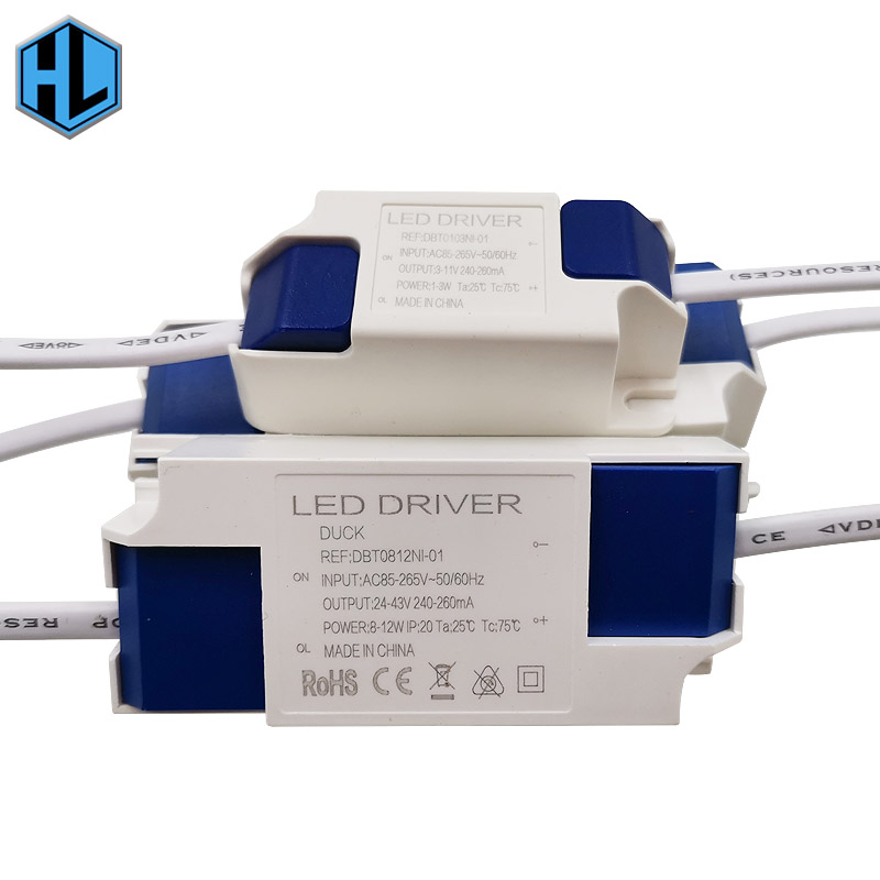 Hochwertiges dimmbares 3W 5W 7W 8-10W 15W 15-24W Netzteil LED-Treiber-Adapter-Transformator 300mA für LED-Downlight 85-265V