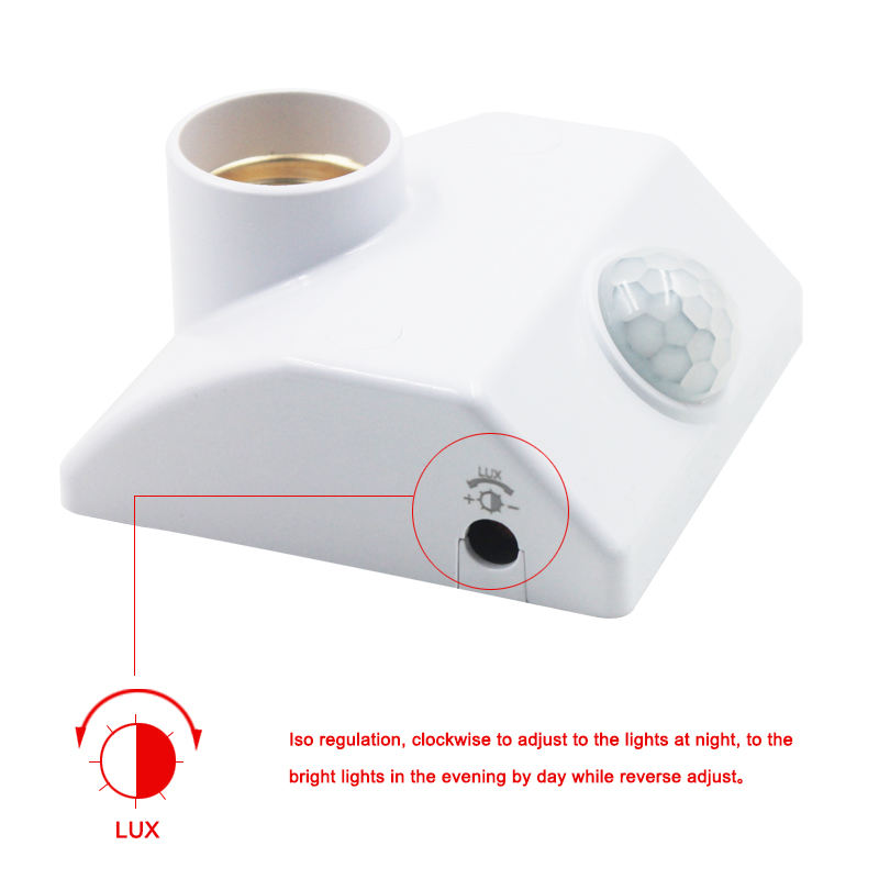 Sensor de movimiento infrarrojo E27 Pir
