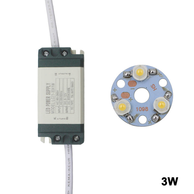 Conductor plástico de la fuente de alimentación de la cáscara del panel LED del tablero del microprocesador del poder más elevado de la estrella de la luz del punto del bulbo de 24W LED