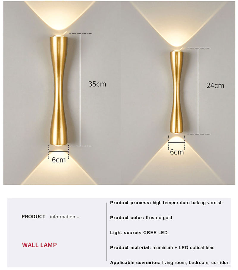 Moderne LED-Außenwandleuchten