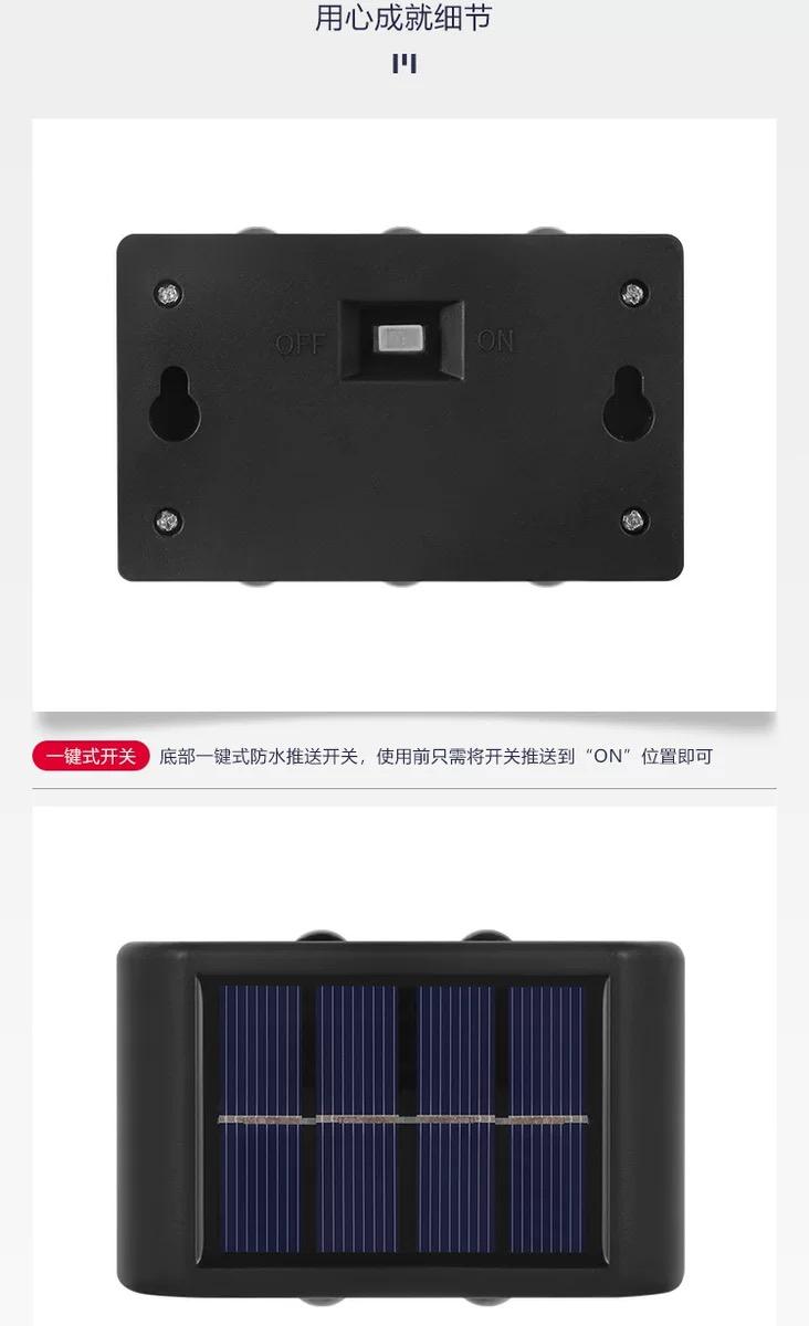 lumière extérieure solaire menée