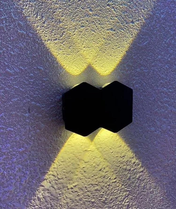 Iluminación del pasillo del pasillo del hotel en forma de diamante