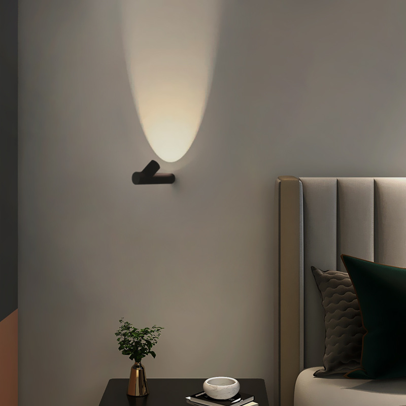 Moderne wasserdichte minimalistische LED-Wandleuchte, Hotel, Außengang, Korridor, Treppe, Wohnzimmer, Schlafzimmer, Nachttisch, Innenwandleuchte
