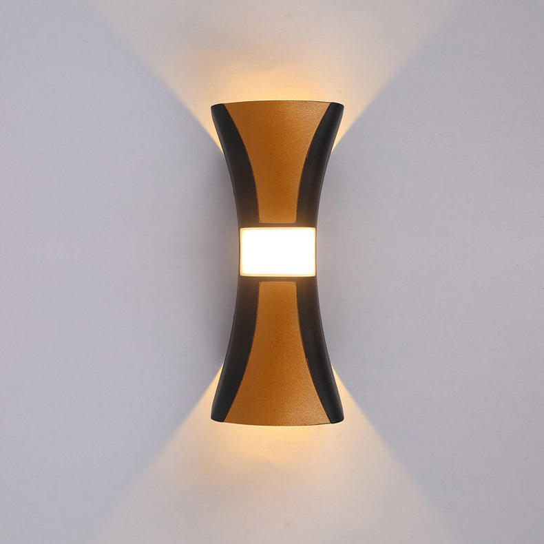 Lámpara LED impermeable para exteriores LED IP65 Aluminio hacia arriba y hacia abajo Luz decorativa para interiores y exteriores