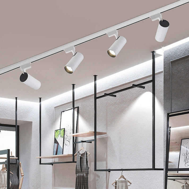 High-Display-Schienenlicht-Scheinwerfer, LED-Bekleidungsgeschäft, Deckenmontage, Wohnzimmer-Hintergrund, Garderobe, Wandfluter-Schienenlicht