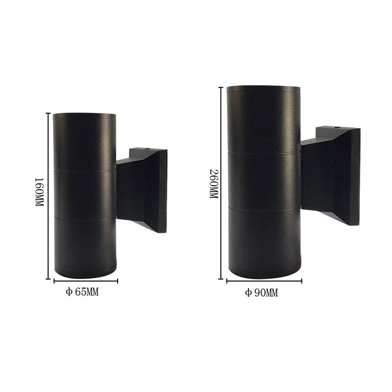 Lámpara de pared Cilindro Accesorio para balcón interior