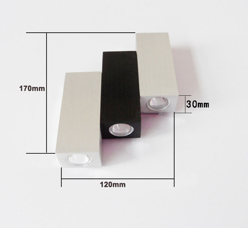 Aplique 6W AC85-265V con Aluminio