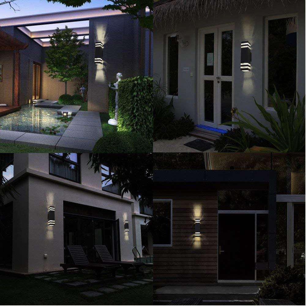 Wasserdichte LED-Wandleuchten für den Außenbereich, IP65, Aluminium, für Hof, Garten, Veranda, Flurbeleuchtung