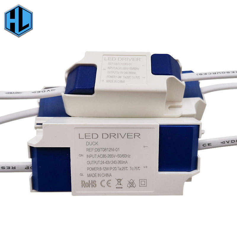 Hochwertiges dimmbares 3W 5W 7W 8-10W 15W 15-24W Netzteil LED-Treiber-Adapter-Transformator 300mA für LED-Downlight 85-265V