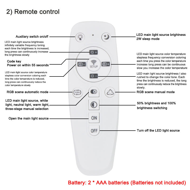 2,4 G WIFI Sicherheits-Kunststoff-Treiber 15–24 W Bluetooth-Verbindung Beleuchtung Leistungstransformator AC100–240 VLED-Deckenleuchte