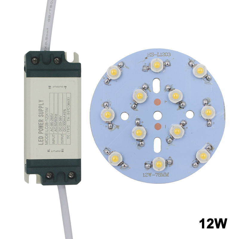 Conductor plástico de la fuente de alimentación de la cáscara del panel LED del tablero del microprocesador del poder más elevado de la estrella de la luz del punto del bulbo de 24W LED