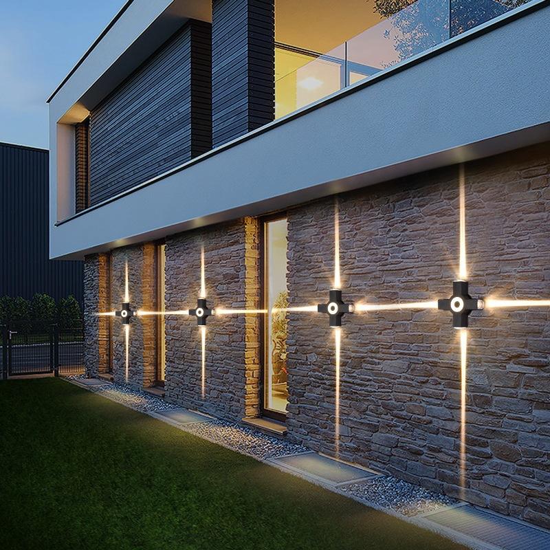Führte Wand Licht Im Freien Wasserdichte IP65 AC85-265V Lange Wand Lampe Für Garten Veranda Licht Schlafzimmer Nacht Moderne Innen Beleuchtung