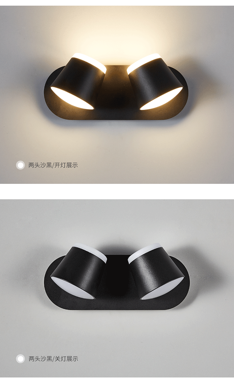 Lampes murales Led lumière linéaire haut et bas corps lumineux lampe article Style d'éclairage bureau moderne Rohs matériel Epistar flux d'entrée