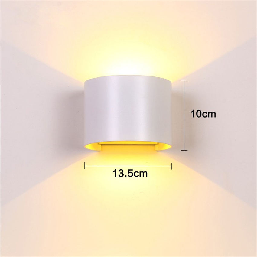  Éclairage extérieur d'applique murale à DEL de 6 W