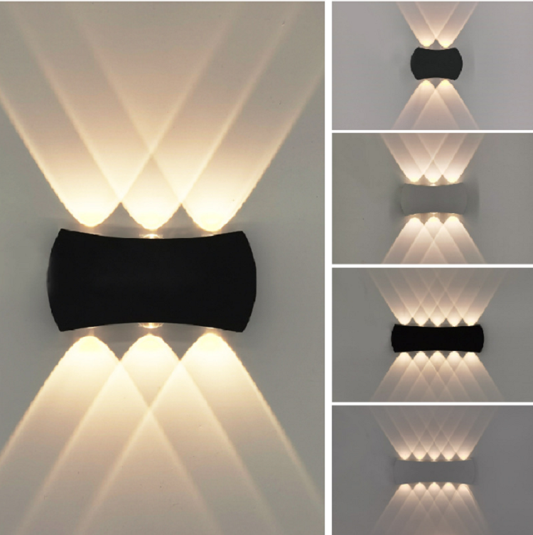 modernas luces de pared al aire libre led