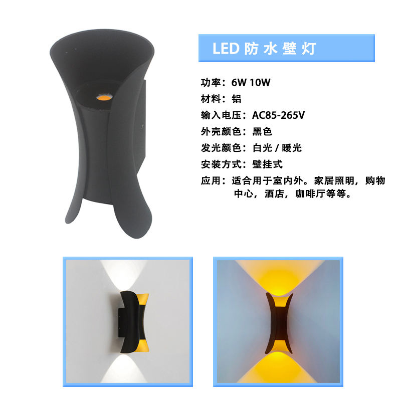 Decoración de luz de pared LED