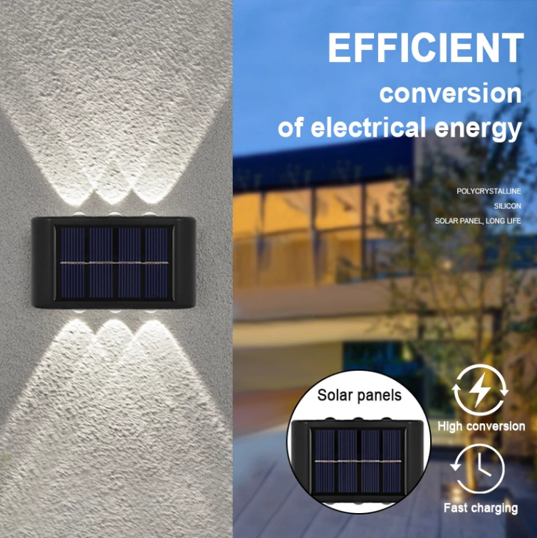 Solar-Wandleuchte für den Außenbereich