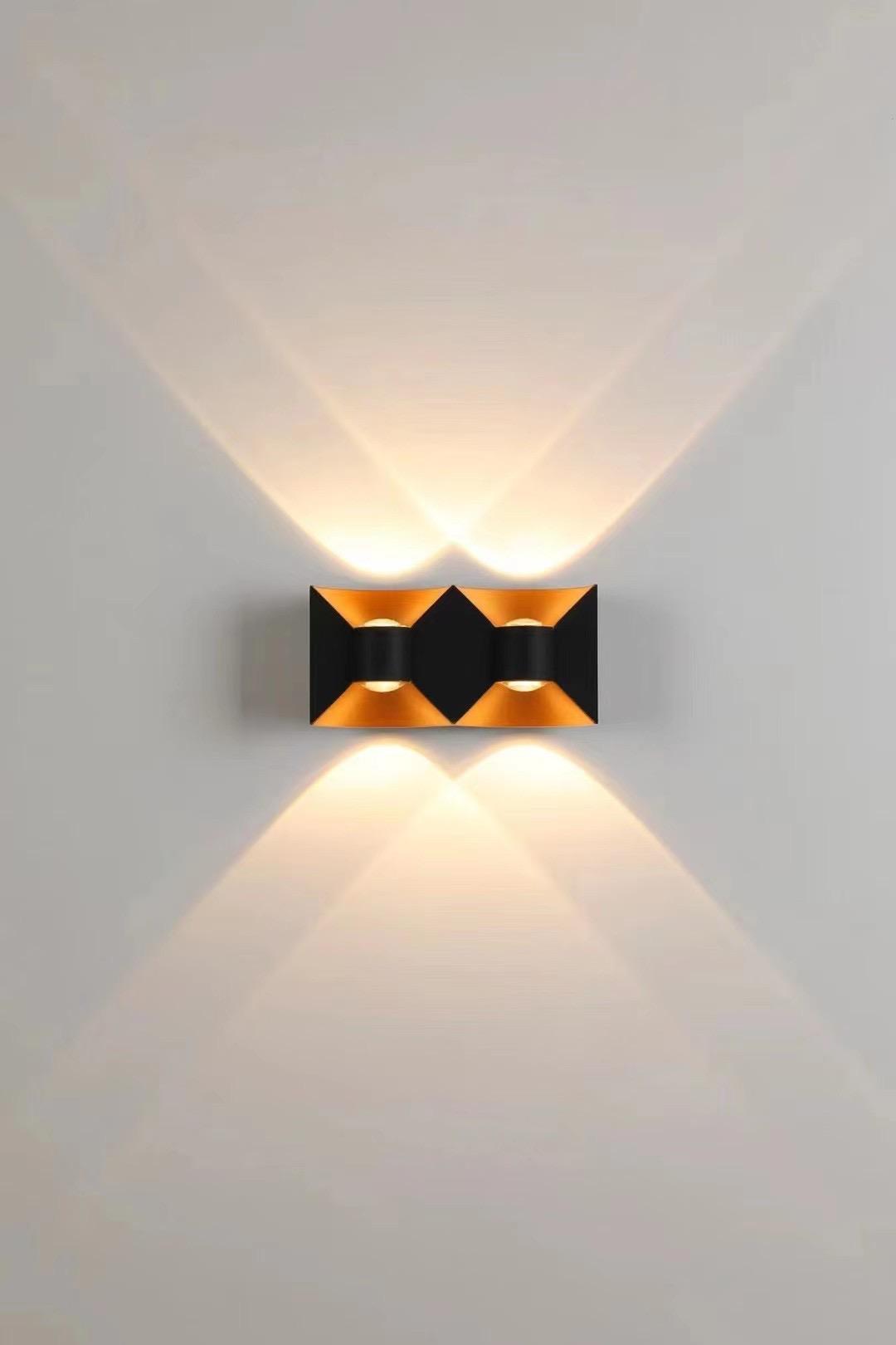 6 W 12 W Bogen Wand Lampe Wasserdichte LED Wand Licht Garten Haushalt Dekorative Lichter Fabrik Preis Schwarz Und Weiß gehäuse