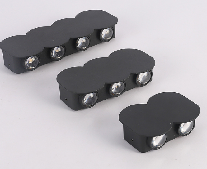 Moderne wasserdichte 4-W-LED-Wandleuchte für den Außenbereich, IP65, Aluminium, nach oben und unten, Wandleuchte für den Garten, Veranda, Wandleuchte, Dekorationslicht, 110 V, 220 V
