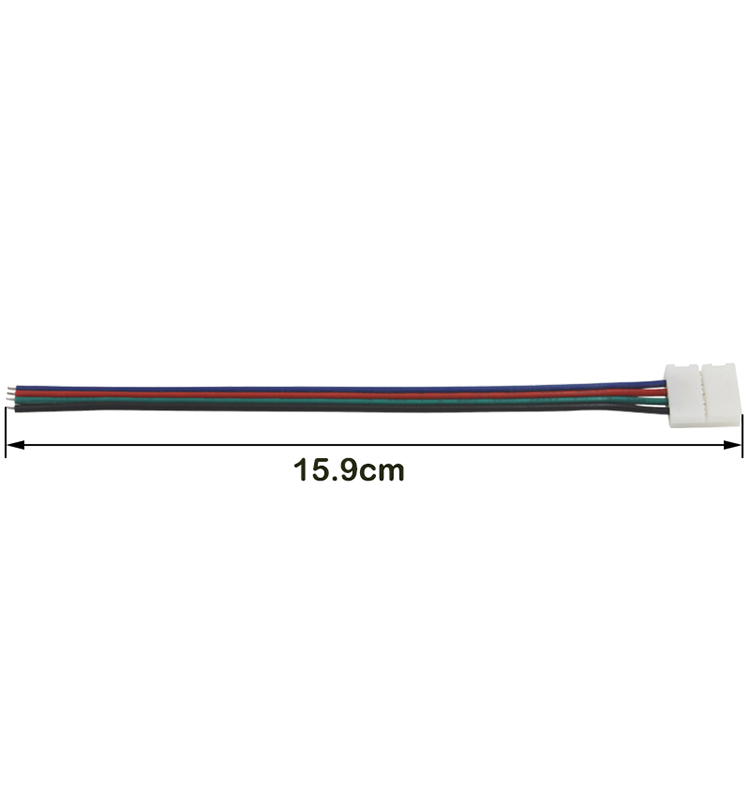 LED-Streifen-Anschluss, 2-polig, 8 mm, mit kabelloser Verbindung, kein Löt-/Schweißanschluss für LED-Streifen 3528/5050 erforderlich