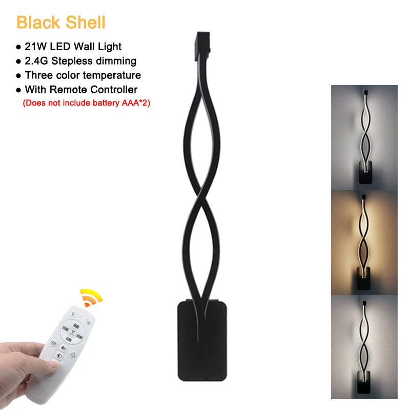 21 W LED Wandspot Smart 2,4 G stufenlose Dimmung dreifarbige Innenräume Aluminium-Wandleuchte mit Großhandelspreis