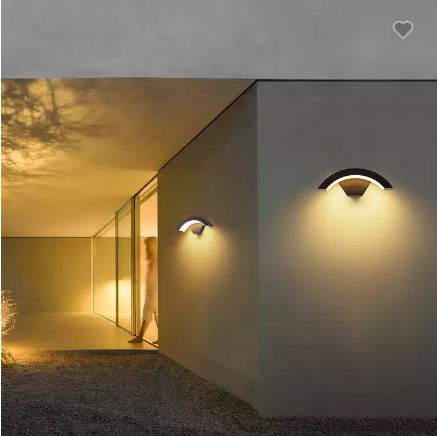 LED-Außenwandleuchte, fächerförmige Hofleuchte, 18 W, wasserdichte Wandleuchte, LED-Beleuchtung, Aluminium-Wandleuchte