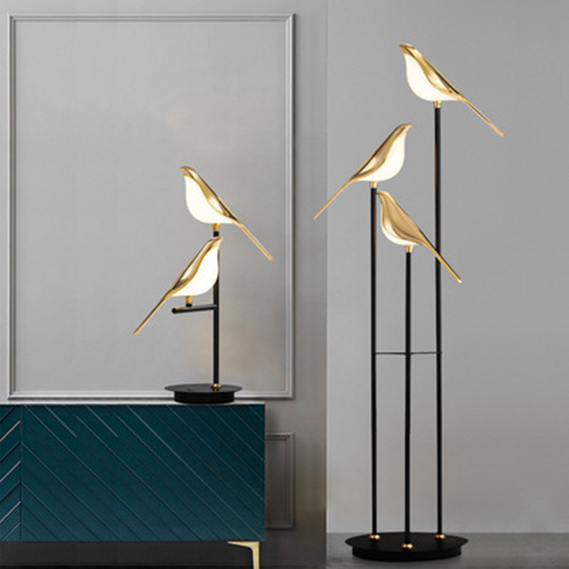 Hotelwandleuchte IP20 Led Stair Wall Light 3W Indoor Gold Luminous Chip Nachtlampje Applique Bird Nachttischlampe Unique Night
