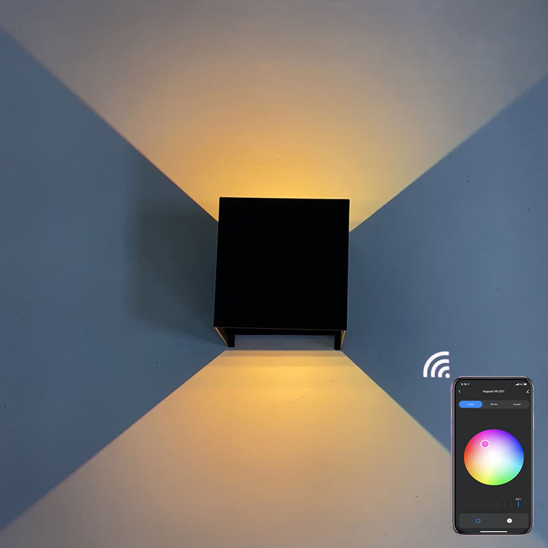 Lámpara de pared inteligente con control de aplicaciones 
